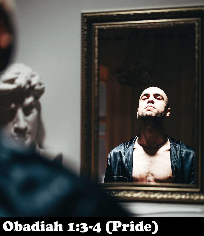 Man looking in mirror